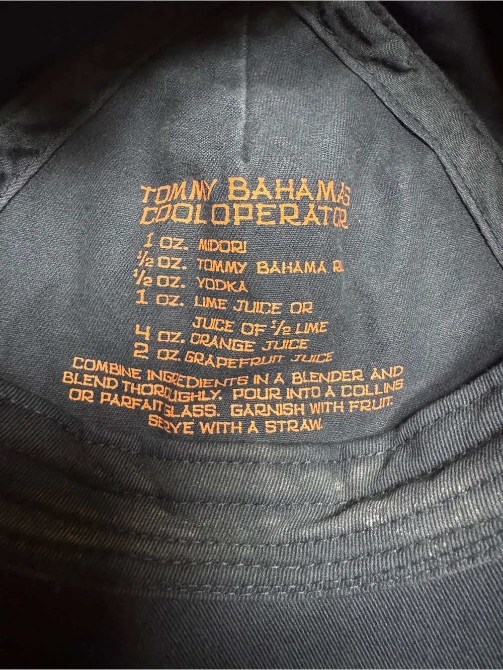 Tommy Bahama Navy Blue Palm Logo Baseball Hat